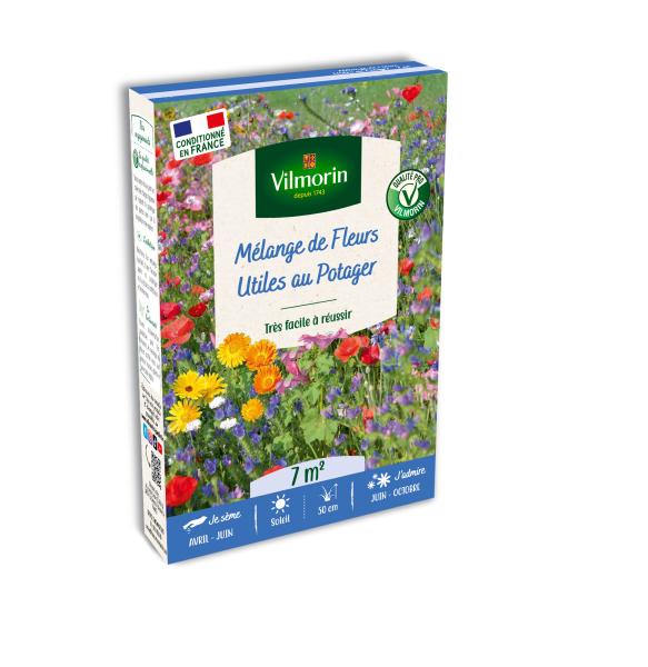 Mélanges de fleurs - Fleurs Utiles au Potager - 7 m² - Mélange de fleurs - face recto